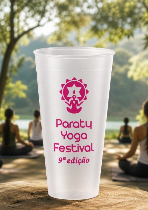 Copo oficial paraty yoga festival - Yogart